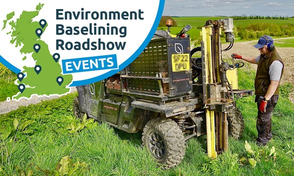 A man operating machinery in a field.